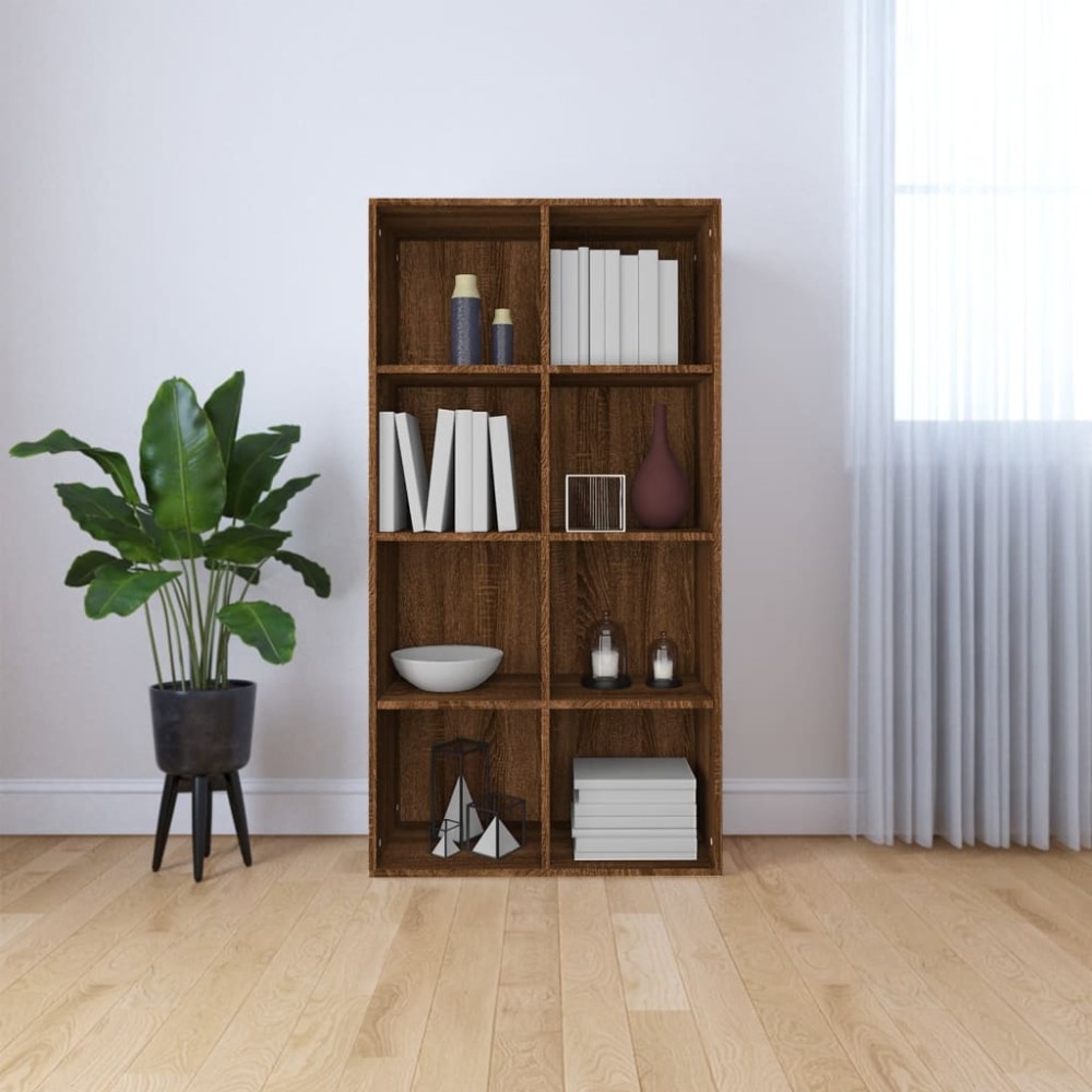 vidaXL Bibliotecă/Servantă, stejar maro, 66x30x130 cm, lemn prelucrat