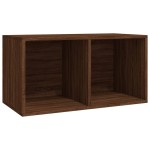 vidaXL Cutie de depozitare viniluri, stejar maro, 71x34x36 cm, lemn vidaXL Cutie de depozitare viniluri, stejar maro, 71x34x36 cm, lemn