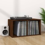 vidaXL Cutie de depozitare viniluri, stejar maro, 71x34x36 cm, lemn vidaXL Cutie de depozitare viniluri, stejar maro, 71x34x36 cm, lemn