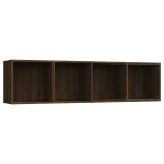 vidaXL Bibliotecă/dulap TV stejar maro 143x30x36 cm lemn prelucrat vidaXL Bibliotecă/dulap TV stejar maro 143x30x36 cm lemn prelucrat