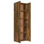 vidaXL Dulap de birou stejar fumuriu 60x32x190 cm lemn prelucrat vidaXL Dulap de birou stejar fumuriu 60x32x190 cm lemn prelucrat