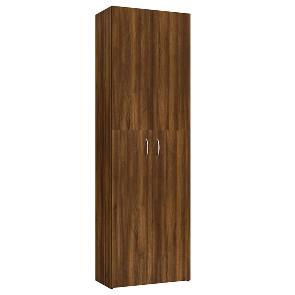 vidaXL Dulap de birou, stejar maro, 60x32x190 cm, lemn prelucrat