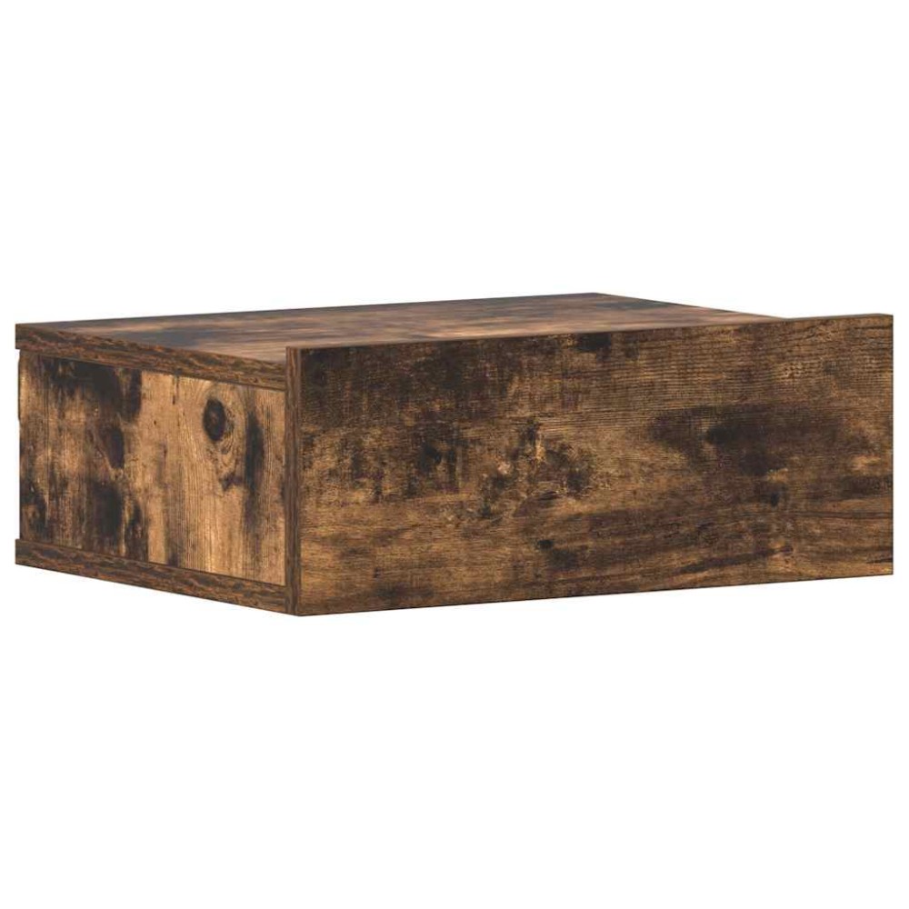 vidaXL Noptieră plutitoare, stejar fumuriu, 40x30x15 cm lemn prelucrat