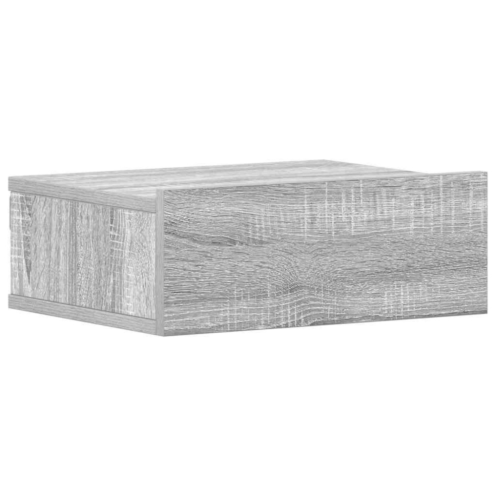 vidaXL Noptieră plutitoare, gri sonoma, 40x30x15 cm, lemn prelucrat