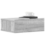 vidaXL Noptieră plutitoare, gri sonoma, 40x30x15 cm, lemn prelucrat