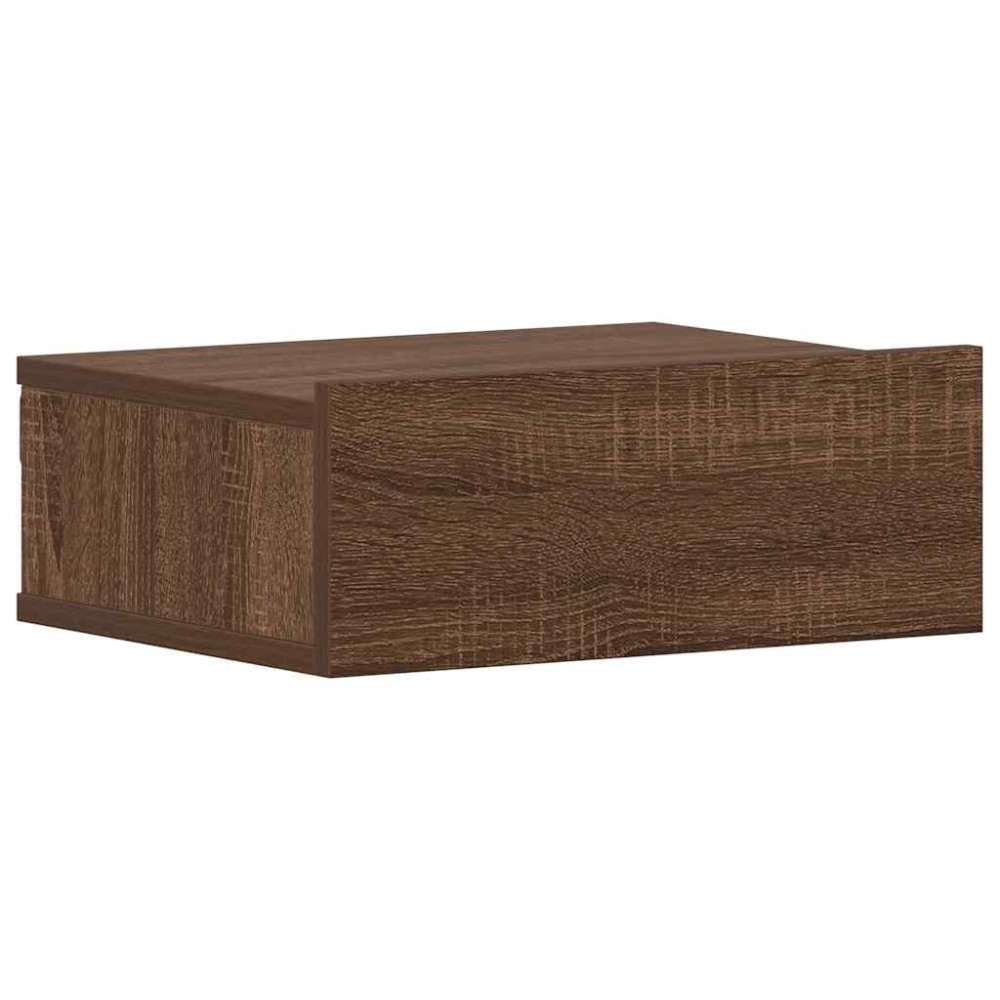 vidaXL Noptieră plutitoare, stejar maro, 40x30x15 cm, lemn prelucrat