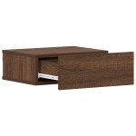 vidaXL Noptieră plutitoare, stejar maro, 40x30x15 cm, lemn prelucrat