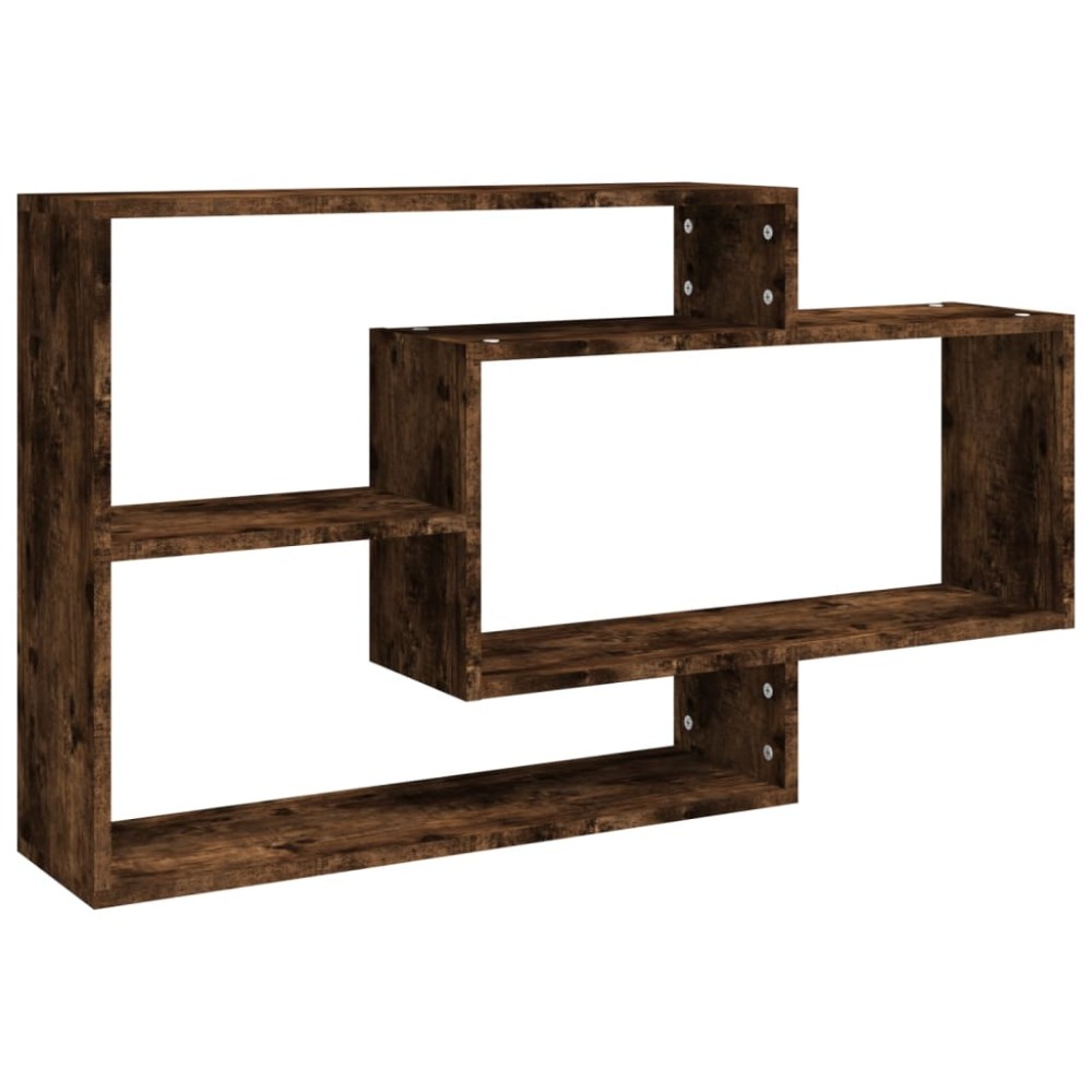 vidaXL Raft de perete, stejar fumuriu, 104x20x58,5 cm, lemn compozit