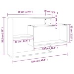 vidaXL Raft de perete, sonoma gri, 104x20x58,5 cm, lemn compozit vidaXL Raft de perete, sonoma gri, 104x20x58,5 cm, lemn compozit