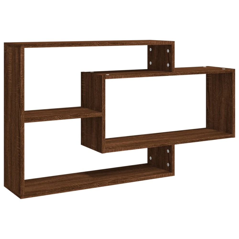 vidaXL Raft de perete, stejar maro, 104x20x58,5 cm, lemn compozit