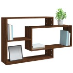 vidaXL Raft de perete, stejar maro, 104x20x58,5 cm, lemn compozit vidaXL Raft de perete, stejar maro, 104x20x58,5 cm, lemn compozit
