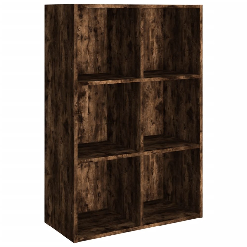 vidaXL Bibliotecă/dulap, stejar fumuriu, 66x30x98 cm, lemn prelucrat