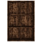 vidaXL Bibliotecă/dulap, stejar fumuriu, 66x30x98 cm, lemn prelucrat