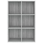 vidaXL Bibliotecă/Servantă, gri sonoma, 66x30x98 cm, lemn prelucrat vidaXL Bibliotecă/Servantă, gri sonoma, 66x30x98 cm, lemn prelucrat