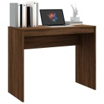 vidaXL Birou, stejar maro, 90x40x72 cm, lemn prelucrat