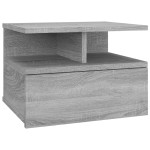 vidaXL Noptieră plutitoare, gri sonoma, 40x31x27 cm, lemn prelucrat