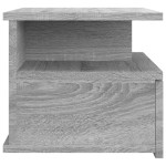 vidaXL Noptieră plutitoare, gri sonoma, 40x31x27 cm, lemn prelucrat