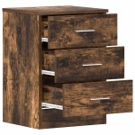 vidaXL Noptiere, 2 buc., stejar fumuriu, 38x35x56 cm, lemn prelucrat vidaXL Noptiere, 2 buc., stejar fumuriu, 38x35x56 cm, lemn prelucrat