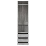 vidaXL Șifonier cu sertare, gri sonoma, 50x50x200 cm, lemn prelucrat vidaXL Șifonier cu sertare, gri sonoma, 50x50x200 cm, lemn prelucrat