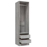 vidaXL Șifonier cu sertare, gri sonoma, 50x50x200 cm, lemn prelucrat vidaXL Șifonier cu sertare, gri sonoma, 50x50x200 cm, lemn prelucrat