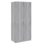 vidaXL Șifonier, gri sonoma, 80x52x180 cm, lemn prelucrat vidaXL Șifonier, gri sonoma, 80x52x180 cm, lemn prelucrat