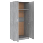 vidaXL Șifonier, gri sonoma, 80x52x180 cm, lemn prelucrat vidaXL Șifonier, gri sonoma, 80x52x180 cm, lemn prelucrat