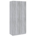 vidaXL Șifonier, gri sonoma, 90x52x200 cm, lemn prelucrat vidaXL Șifonier, gri sonoma, 90x52x200 cm, lemn prelucrat