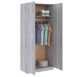 vidaXL Șifonier, gri sonoma, 90x52x200 cm, lemn prelucrat vidaXL Șifonier, gri sonoma, 90x52x200 cm, lemn prelucrat