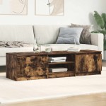 vidaXL Comodă TV, stejar fumuriu, 140x40x35,5 cm, lemn prelucrat vidaXL Comodă TV, stejar fumuriu, 140x40x35,5 cm, lemn prelucrat