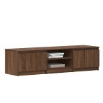 vidaXL Comodă TV, stejar maro, 140x40x35,5 cm, lemn prelucrat