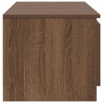 vidaXL Comodă TV, stejar maro, 140x40x35,5 cm, lemn prelucrat