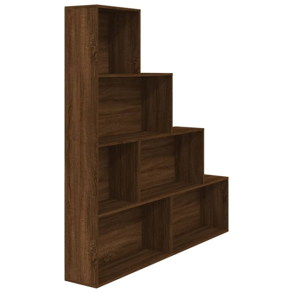 vidaXL Bibliotecă, stejar maro, 155x24x160 cm