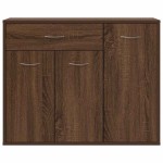 vidaXL Servantă, stejar maro, 88x30x70 cm, lemn prelucrat