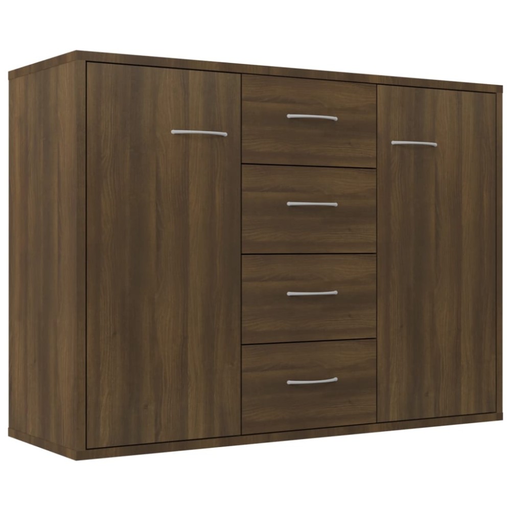 vidaXL Servantă, stejar maro, 88x30x65 cm, lemn compozit