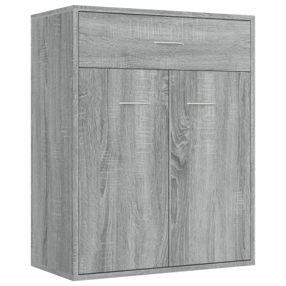 vidaXL Servantă, sonoma gri, 60x30x75 cm, lemn prelucrat