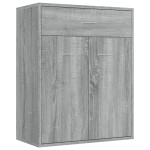 vidaXL Servantă, sonoma gri, 60x30x75 cm, lemn prelucrat