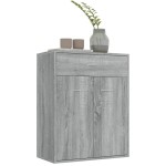 vidaXL Servantă, sonoma gri, 60x30x75 cm, lemn prelucrat