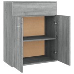 vidaXL Servantă, sonoma gri, 60x30x75 cm, lemn prelucrat