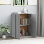 vidaXL Servantă, gri sonoma, 60x30x75 cm, lemn compozit vidaXL Servantă, gri sonoma, 60x30x75 cm, lemn compozit