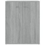 vidaXL Servantă, gri sonoma, 60x30x75 cm, lemn compozit vidaXL Servantă, gri sonoma, 60x30x75 cm, lemn compozit