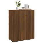 vidaXL Servantă, stejar maro, 60x30x75 cm, lemn compozit