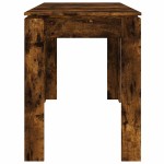 vidaXL Masă de bucătărie, stejar fumuriu, 120x60x76 cm, lemn prelucrat