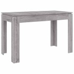 vidaXL Masă de bucătărie, sonoma gri, 120x60x76 cm, lemn prelucrat