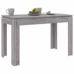 vidaXL Masă de bucătărie, sonoma gri, 120x60x76 cm, lemn prelucrat