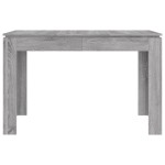 vidaXL Masă de bucătărie, sonoma gri, 120x60x76 cm, lemn prelucrat