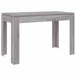 vidaXL Masă de bucătărie, sonoma gri, 120x60x76 cm, lemn prelucrat