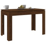 vidaXL Masă de bucătărie, stejar maro, 120x60x76 cm, lemn prelucrat