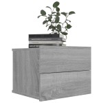 vidaXL Noptieră, gri sonoma, 40x30x30 cm, lemn prelucrat