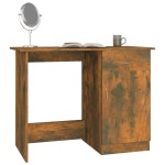 vidaXL Birou, stejar fumuriu, 100x50x76 cm, lemn prelucrat