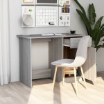 vidaXL Birou, gri sonoma, 100x50x76 cm, lemn prelucrat